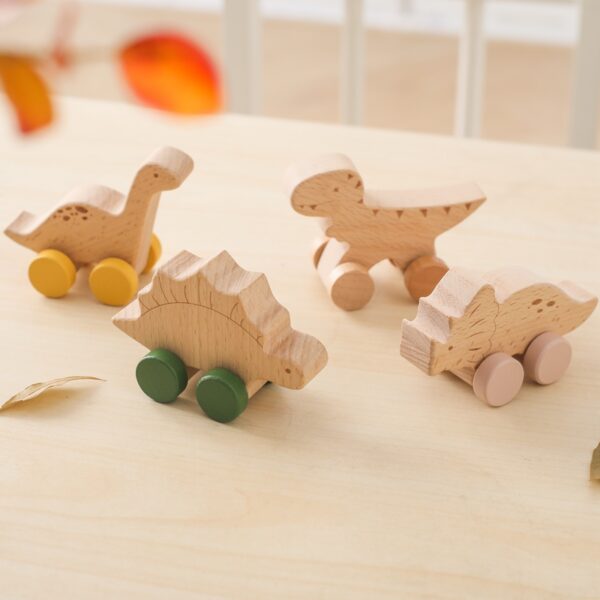 Baby Wooden Blocks Toys Dinosaur Car Montessori Wooden Education Toys From Building Block Wooden