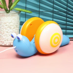 Snail Glowing Music Car Toy Baby Learn to Crawl Reptile Drag Toddler Toy Parent-child Interactive Game Toys