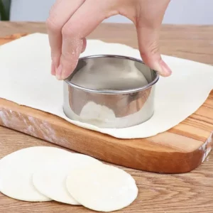 Round Biscuit Mold Stainless Steel Cake Fondant Cutting Mold DIY Biscuit Pastry Cake Baking Tools Kitchen Baking Gadget