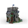 Forest Castle Building Blocks Black Knights Army Soldier Figures City Wall Helmet Weapons Bricks Toys Boys