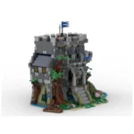 Forest Castle Building Blocks Black Knights Army Soldier Figures City Wall Helmet Weapons Bricks Toys Boys