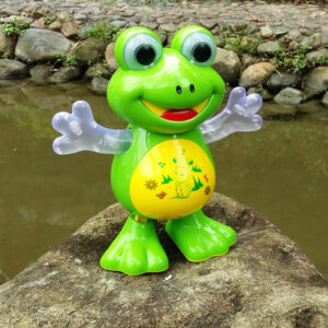 Electronic Dancing Frog Pet Toys Robot doll Toys Light Music Universal Interactive Toys Children Toys