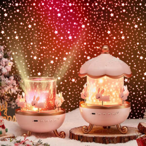 Valentine's Day Romantic Star Light Projector Creative Gift Music Box Birthday Gift Decoration Small Night Lamp