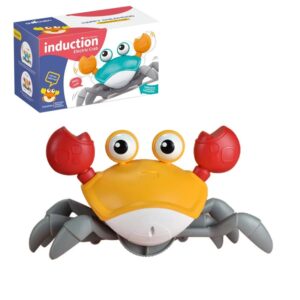 Baby Toy Walking Crab Toy Induction Escape Crab Octopus Crawling Fujão Crab Toy with Music Light