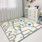 Foldable Baby Play Mat Crawling Carpet Puzzle Mat cartoon Children Activity Rug Folding Blanket Floor Games Toys