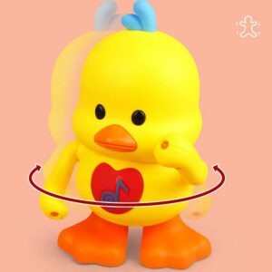 Multifunctional Dancing Ducks Toys Light Up Cute Little Yellow Ducks Robot Mini Music Dancing Animals Lamps