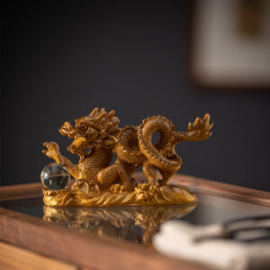 Dragon Statue Tea Pet Ornament Collection Decorative Tea Pet Figurine for Tea House Study Room Home Decor