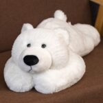 Bear Stuffed Animal Toy Cute White Plush Pillow Weighted Plush Animals Toy