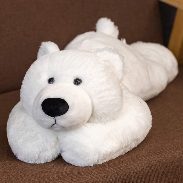 Bear Stuffed Animal Toy Cute White Plush Pillow Weighted Plush Animals Toy