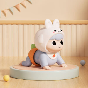 Fun Electric Rabbit Crawling Baby Toys Baby Toddler Early Learning Crawling Doll Learning to Crawl Guide Toys