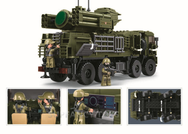 Assault Armored Vehicle Battle Tank Car Truck Army Weapon Building Blocks Sets Model Boys Toys