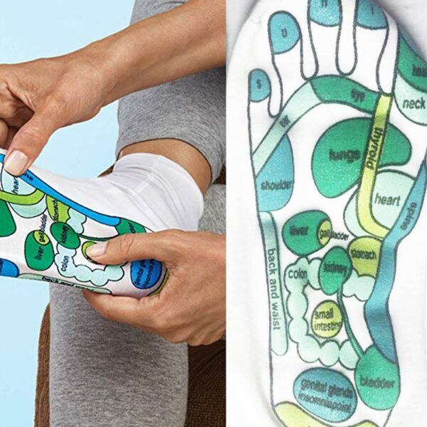 Acupressure Reflexology Socks Physiotherapy Massage Sock Breathable Relieve Point Reflexology Tired For Women Socks Men