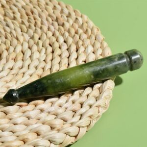 Massage Stick Jade Trigger Point Massager Jade Acupressure Pen Gua Sha Tool Facial Massage Pen