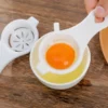 Kitchen Accessories Egg Separator Convenient White Egg Spoon New Mini With Silicone Holder Separates Sieve Eggs Tool Plastic