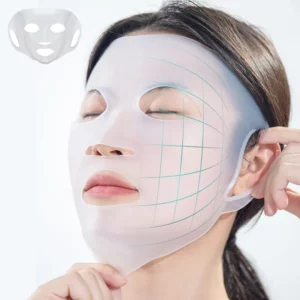 Separable Silicone Mask Reusable Hanging Ear Lifting Full Anti Wrinkle Face Mask Moisturizing Anti-evaporation Skin Care