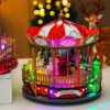 Music Boxes Musical Boxes with Carousel Home Ornament Gift for Christmas Valentines Birthday Home Decorations
