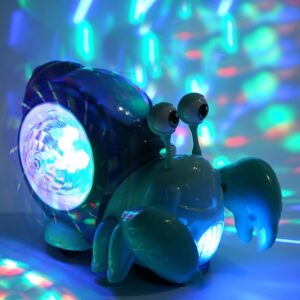 Crawling Crab Snail Baby Toys with Music Light Interactive Musical Toys for Baby Dancing Crawling Toys Moving Toddler