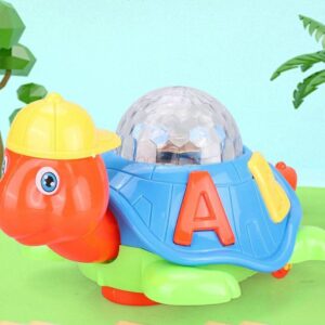 Baby Toy Cartoon LED Light Music Universal Electric Flash 3D Lights Children's Sports Toy Crawl Turtle Perfect Birthday Gifts