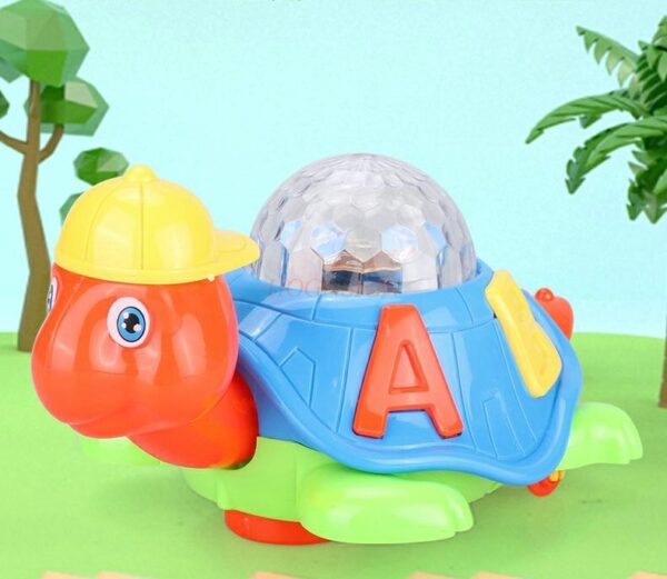 Baby Toy Cartoon LED Light Music Universal Electric Flash 3D Lights Children's Sports Toy Crawl Turtle Perfect Birthday Gifts