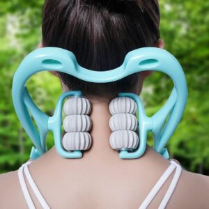 Cervical Spine Massager Neck Shoulder Back Shiatsu Body Relaxation Manual Roller Physiotherapy Pain Relief Health Care