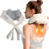 Electric Neck Massage Shawl U Shape Shiatsu Kneading Heating Relieve Cervical Back Pain Kneading Massage Pillow