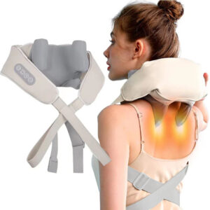 Electric Neck Massage Shawl U Shape Shiatsu Kneading Heating Relieve Cervical Back Pain Kneading Massage Pillow