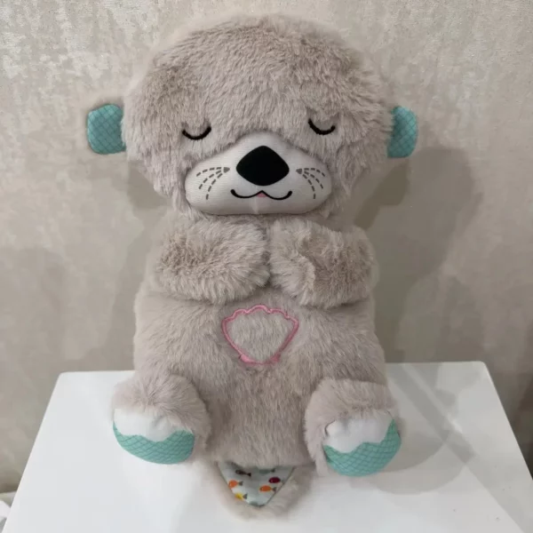 Soothen Snuggle Otter Toy Schlummer Otter Infant Little Lamb Breathing Baby Sleep Music Appease Softed Plush