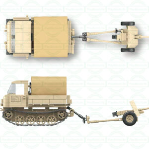 Military Series Rso Anti Tank Artillery Classic Collection Model Building Blocks Bricks Toys Gifts
