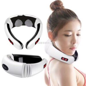 Electric Neck Massager & Pulse Back 6 Modes Power Control Far Infrared Heating Pain Relief Tool Health Care