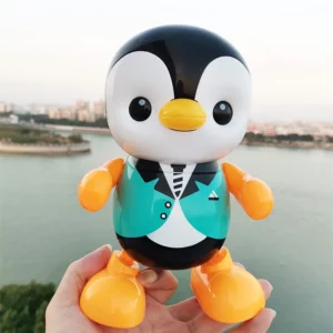 Baby Crawling Toys Dancing Swinging Cute Penguin Electronic Pet with Light Music Interactive Children's Toys Kid