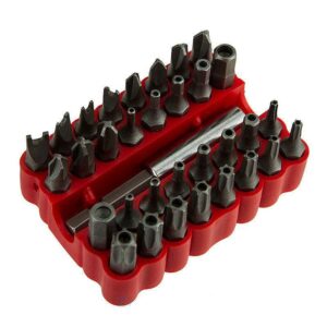 Screwdriver Tamper Proof Security Bits Set with Magnetic Extension Bit Holder Torx Hex Star Spanner woodworking Tools