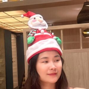 Chair Cover with LED Santa Claus Snowman Electric Swinging Cap Head Cover for Christmas Party Novelty Party