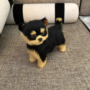 Simulation Yorkshire Puppies Crafts Gifts Wholesale Holiday Gifts Plush Toys Children's Toys Stuffed Animals