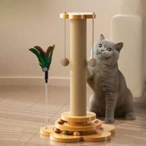 Cats Accessories Scratcher Scrapers Tower Scratch Tree Scratching Post Tower House Shelves Playground Things