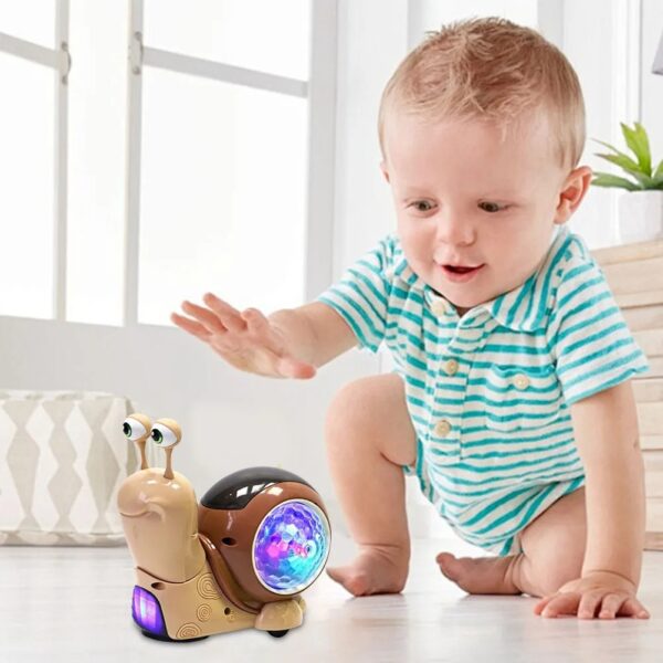 Baby Toys with Music LED Light Up Interactive Musical Toys for Baby Dancing Crawling Toys Moving Toddler