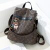 Women Fashion Designer Printing Backpack High Quality Pu Leather Travel Shoulder Bags School Bag Backpacks
