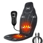 Heating Neck Massage Chair For Back Seat Car Home Office Massager Vibrate Cushion Back Neck Relaxation