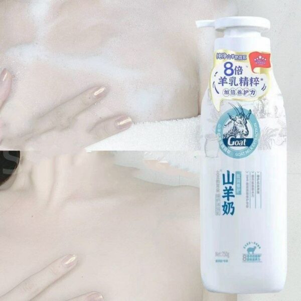 Goat Milk Whitening Body Wash Remove Melanin Permanent Whitening Smooth Improve Dark Skin Shower Gels Bath and Body Works