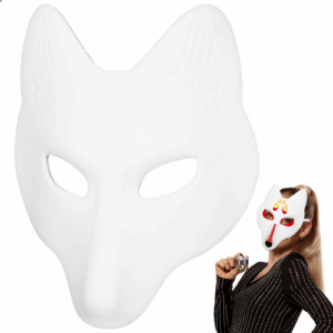 Bathroom Decorations Fox Mask Party Empty Masquerade Paper DIY Halloween Therian