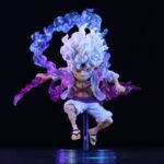 Mini One Piece Anime Luffy Gear Action Figure Sun God Nika Statue Figurine Pvc Model Doll Collection Toy