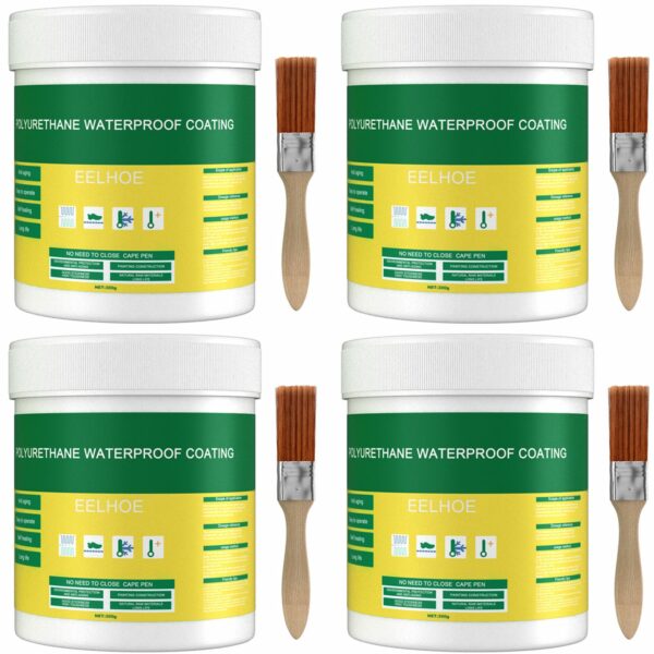 Waterproof Coating Sealant Agent Transparent Invisible Paste Glue With Brush Adhesive Home Repairing Roof Bathroom