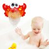 Bubble Crabs Baby Bath Toy Funny Toddler Bath Bubble Maker Pool Swimming Bathtub Soap Machine Bathroom Toys