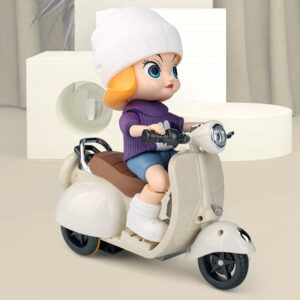 Motorcycle Toy Rotating Light Music Electric Motorcycle For Girls Kids Children, Electric Mini Motorcycle