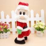 Musical Electric Singing Dancing Santa Clause Doll Hip Shake Figure Christmas Gifts Accessories Santa Clause Doll Toy