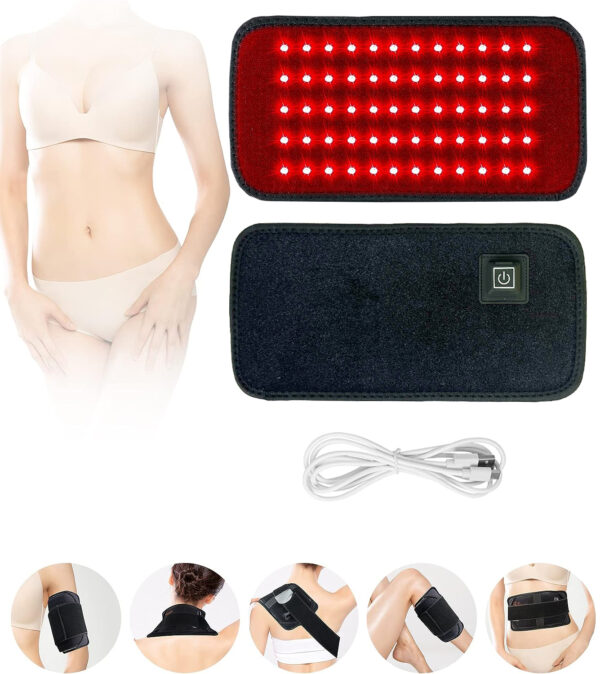 LEDs Red＆Infrared Light Therapy Belt 850nm 660nm Back Pain Relief Burn Fat Wrap Slimming Machine Waist Heat Pad Full Body