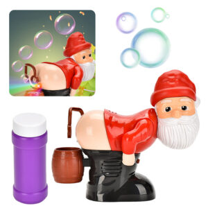Electric Santa Claus Bubbles Machine Blowing Bubbles Music Light Entertainment Toy Prank Funny Ornament Christmas