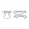 Window Eaves Rear-view Mirror  RC Electric Remote Control Off-road Vehicles Cars
