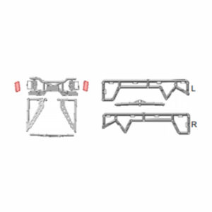 Window Eaves Rear-view Mirror  RC Electric Remote Control Off-road Vehicles Cars
