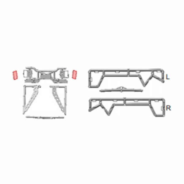 Window Eaves Rear-view Mirror  RC Electric Remote Control Off-road Vehicles Cars