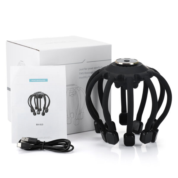 Head Scalp Massager Anti Stress Octopus Claw Electric Massageador Hair Massage Therapeutic Scratcher Bluetooth Beauty Health